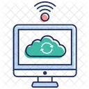Computacao Em Nuvem Dados Em Nuvem Servicos Em Nuvem Ícone
