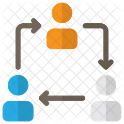 Sincronização de discussão on-line  Ícone