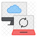 Sincronizacao Em Nuvem Computacao Em Nuvem Recarga Em Nuvem Ícone