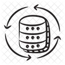 Sincronizacion De Bases De Datos Actualizacion De Bases De Datos Base De Datos Relacional Icono