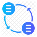 Sincronizacion De Datos Analisis De Datos Estadisticas Icono