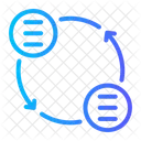 Sincronizacion De Datos Analisis De Datos Estadisticas Icono