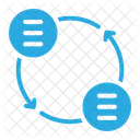 Sincronizacion De Datos Analisis De Datos Estadisticas Icono