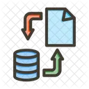 Transferencia De Datos Intercambio De Datos Sincronizacion De Datos Icono