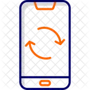 Sincronización de datos del teléfono inteligente  Icono