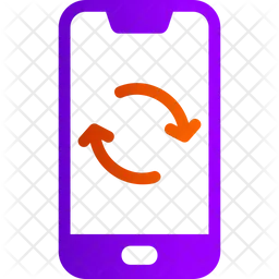 Sincronización de datos del teléfono inteligente  Icono