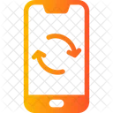 Sincronización de datos del teléfono inteligente  Icono