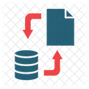 Sincronizacion De Datos Transferencia De Datos Intercambio De Datos Icon