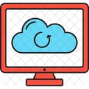 Sincronizacion En La Nube Computacion En La Nube Actualizacion En La Nube Icono