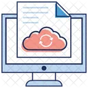 Computacion En La Nube Datos En La Nube Servicios En La Nube Icono