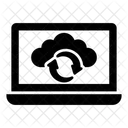 Transferencia En La Nube Uso Compartido De La Nube Intercambio De Datos Icono