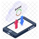 Transferencia De Datos En La Nube Copia De Seguridad En La Nube Sincronizacion Movil Icono