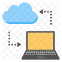 Laptop Sincronizzazione Cloud Icon