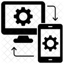 Sincronizzazione Dei Dati Trasferimento Del Dispositivo Impostazioni Del Dispositivo Icon