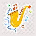 Me Encanta La Sinfonia La Musica De Saxofon El Instrumento Musical Icono