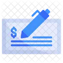 Sing Cheque  Icon