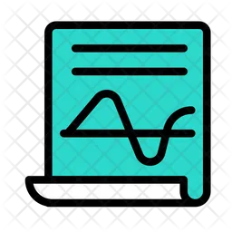 Sing Wave Graph  Icon