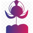 Singal Lotus Flower  Icon
