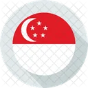 Singapore Circle Country Icon