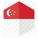 Singapore Flag Country Icon
