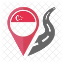 シンガポール、国旗 アイコン