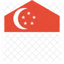シンガポール、国旗、世界 アイコン