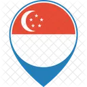 シンガポール、国旗、世界 アイコン
