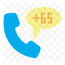 Singapore Country Code Phone Icon