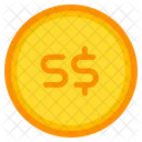 Singapore Dollar Coin Currency Icon