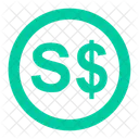 Singapore dollar-coin  Icon