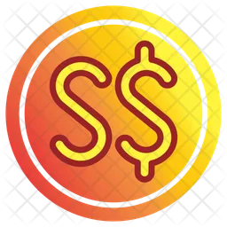 Singapore Dollar Symbol  Icon