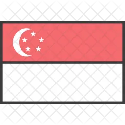 Singapour Flag Icône