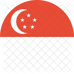 Singapour Flag Icône