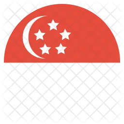 Singapur Flag Icono