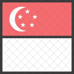 Singapur Flag Symbol