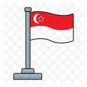 Singapur Essen Indisch Symbol