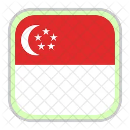 Singapur Flag Symbol