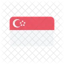 Singapur Bandera Pais Icono