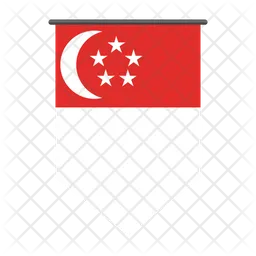 Singapur Flag Symbol