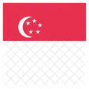 Singapur Bandera Icono