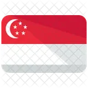 Singapur Bandera Pais Icono