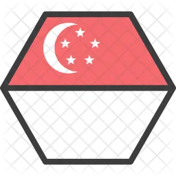 Singapur Flag Symbol