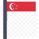 Singapura Nacional Pais Ícone