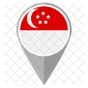 Singapura Localizacao Do Pais Localizacao Ícone