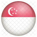 Singapura Bandeira Ícone