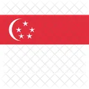 Singapura Nacional Pais Ícone