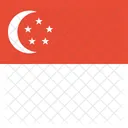 Singapura Bandeira Mundo Ícone