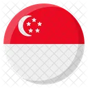 Singapura Singapura Bandeira Ícone