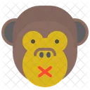 Singe Silencieux Icône