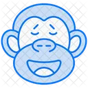 Singe heureux  Icône